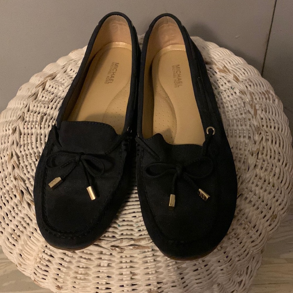 Michael Kors Women’s Black Leather Flats